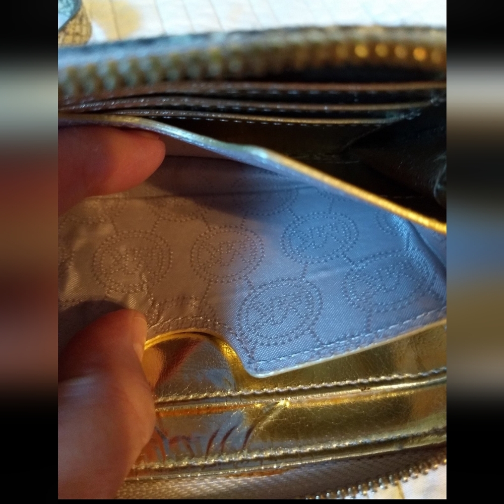 Michael Kors Bedford Continental Python Mini Wall… - image 3